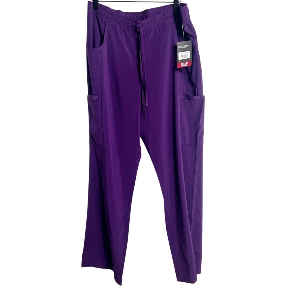 DICKIES MEDICAL EDS ESSENTIALS PURPLE WOMEN PANTS BRAND NEW SIZE LARGE
